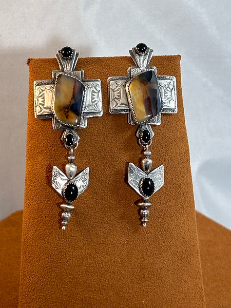 Montana Agate Earrings by Teresa Archibeque