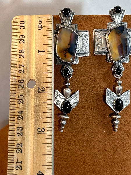 Montana Agate Earrings by Teresa Archibeque
