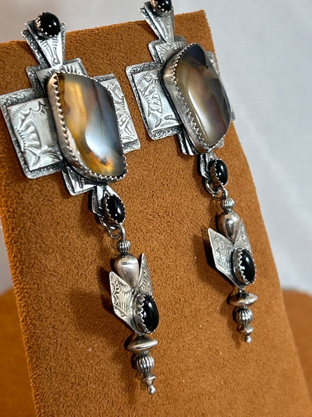 Montana Agate Earrings by Teresa Archibeque
