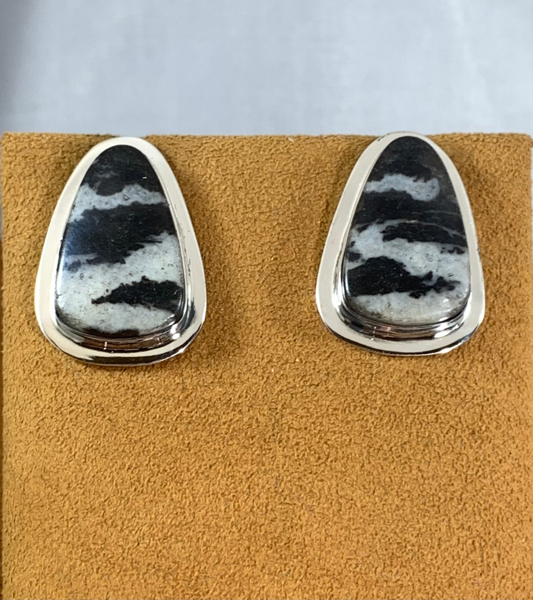 Zebra Stone Earrings by Marie Jackson