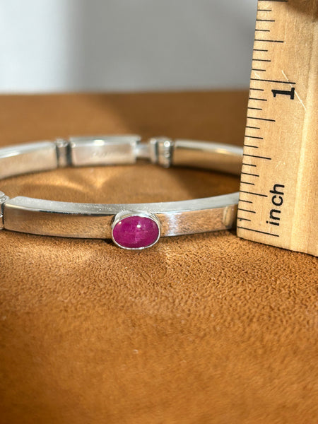 Hinged Ruby Bracelet by Burch Driver