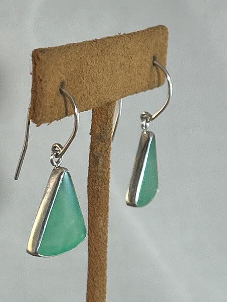 Chrysoprase Earrings by Burch Driver