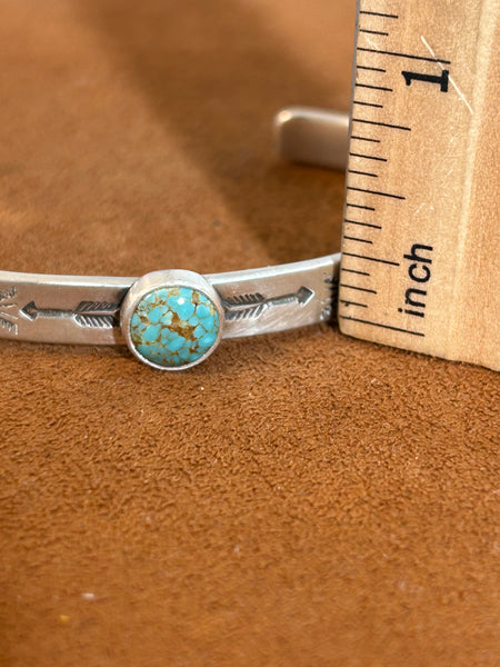 Thin Turquoise Cuff by Keri Muñiz