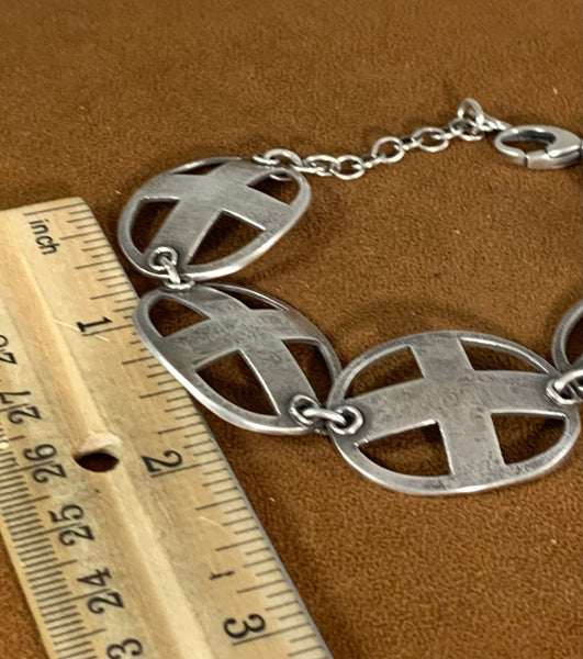 Link Cross Bracelet by Dennis Hogan