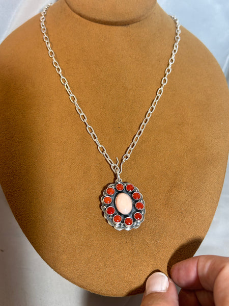 Reversible Coral Cluster Pendant on Chain by Don Lucas
