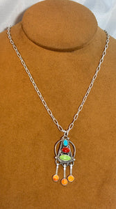 Multi-Stone Fringe Pendant by Don Lucas