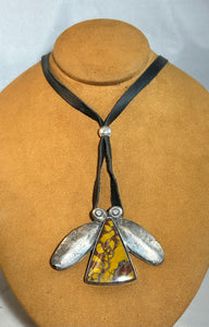 Yellow Bug Necklace by Jock Favour