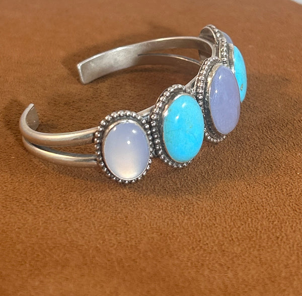 Turquoise Moon Cuff by Don Lucas