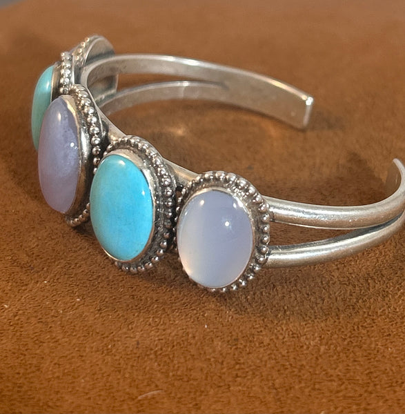 Turquoise Moon Cuff by Don Lucas