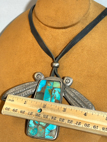 Large Mosaic Moth Necklace by Jock Favour