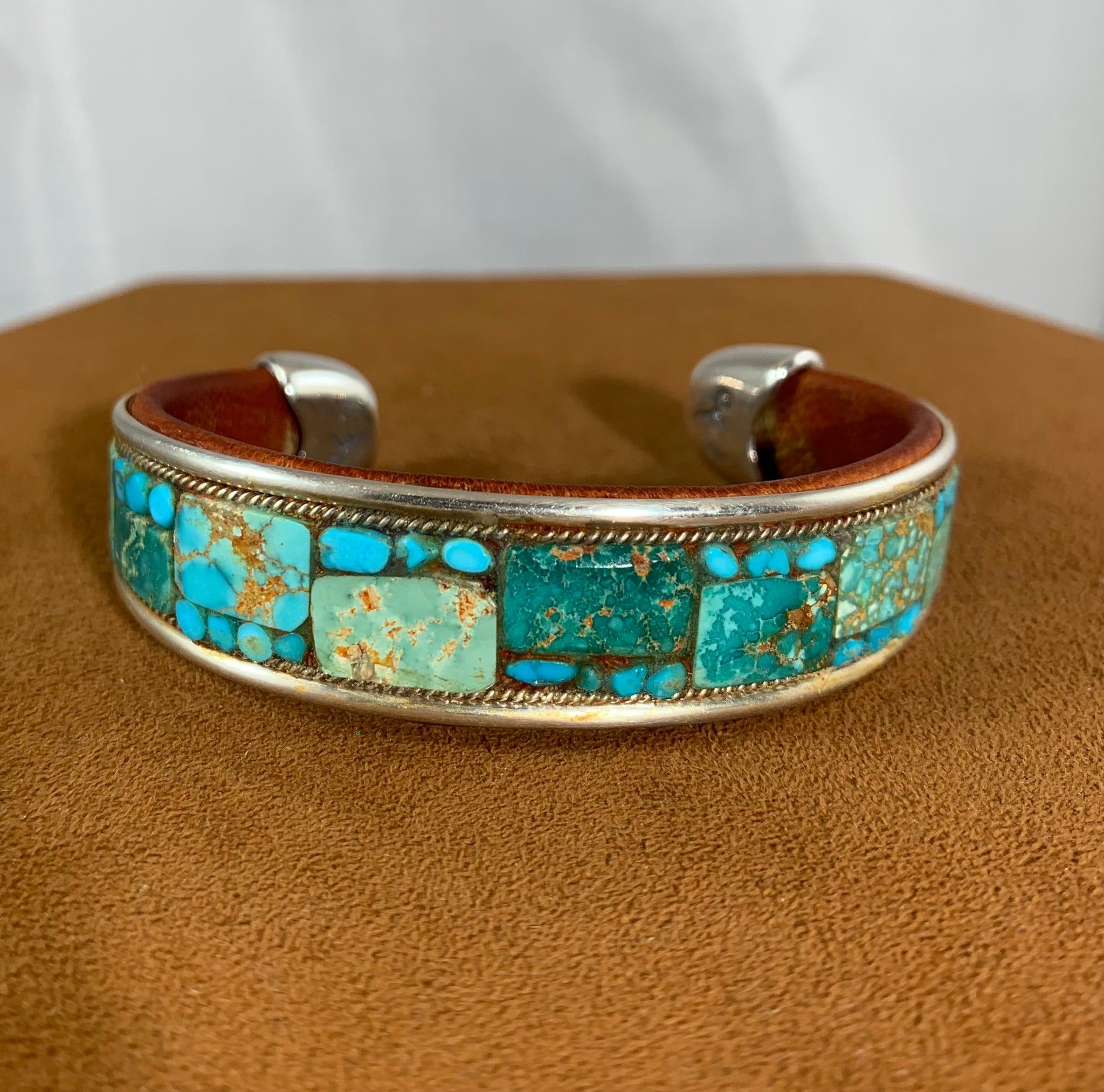 Turquoise Mosaic Cuff by Charlie Favour