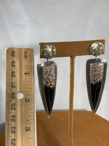 Petrified Palm Earrings by Victoria Maase Stoll
