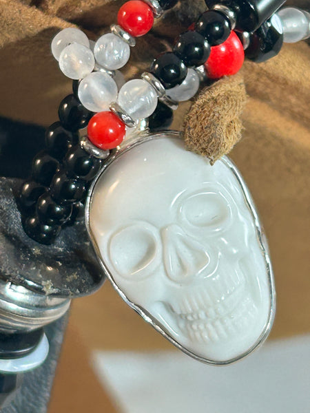 Day of the Dead Treasure Necklace by Kim Yubeta