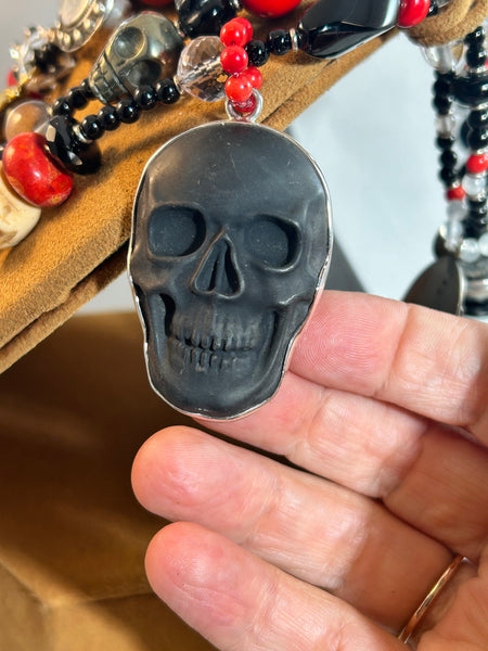 Day of the Dead Treasure Necklace by Kim Yubeta