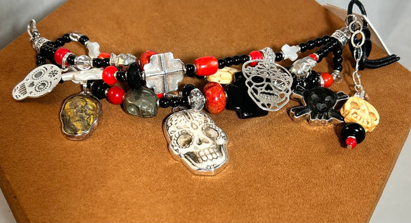 Day of the Dead Treasure Bracelet by Kim Yubeta