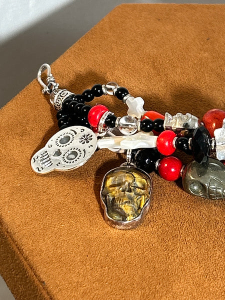 Day of the Dead Treasure Bracelet by Kim Yubeta