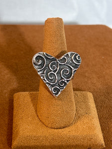 Swirly Heart Ring by Cheyenne Custer