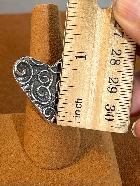 Swirly Heart Ring by Cheyenne Custer