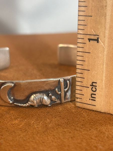 Moon and Mother of Pearl Cuff by Richard Schmidt