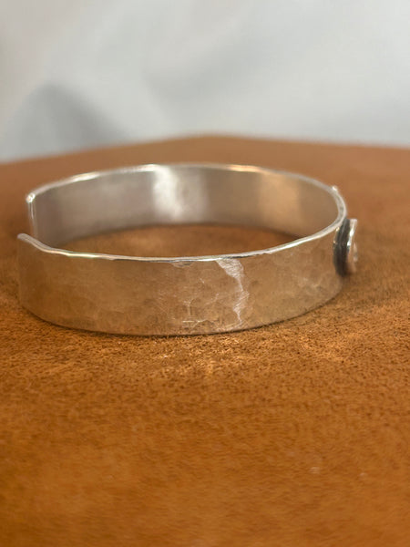 Moon and Mother of Pearl Cuff by Richard Schmidt