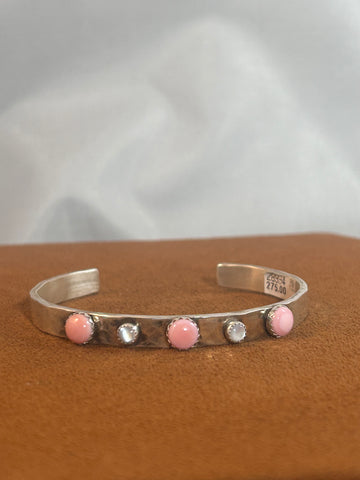 Slender Conch and Mother of Pearl Cuff by Richard Schmidt