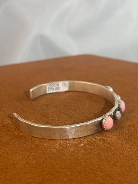 Slender Conch and Mother of Pearl Cuff by Richard Schmidt