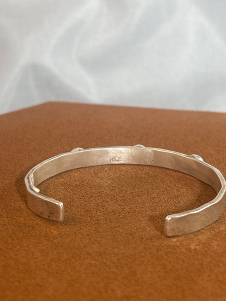Slender Conch and Mother of Pearl Cuff by Richard Schmidt