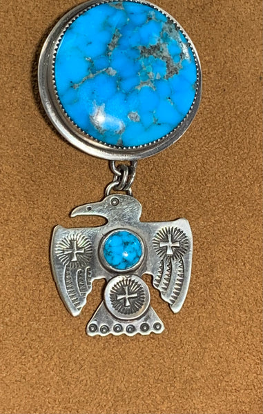 Santa Fe Indian Market Thunderbird Necklace by Dennis Hogan