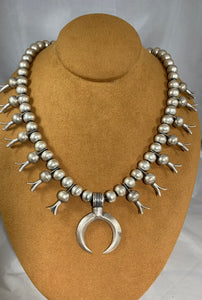 Sterling Silver Squash Blossom Necklace by Don Lucas