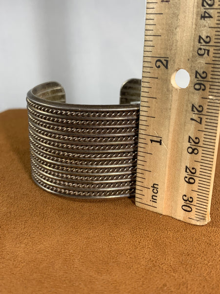 Vintage Sterling Silver Cuff (1950s)