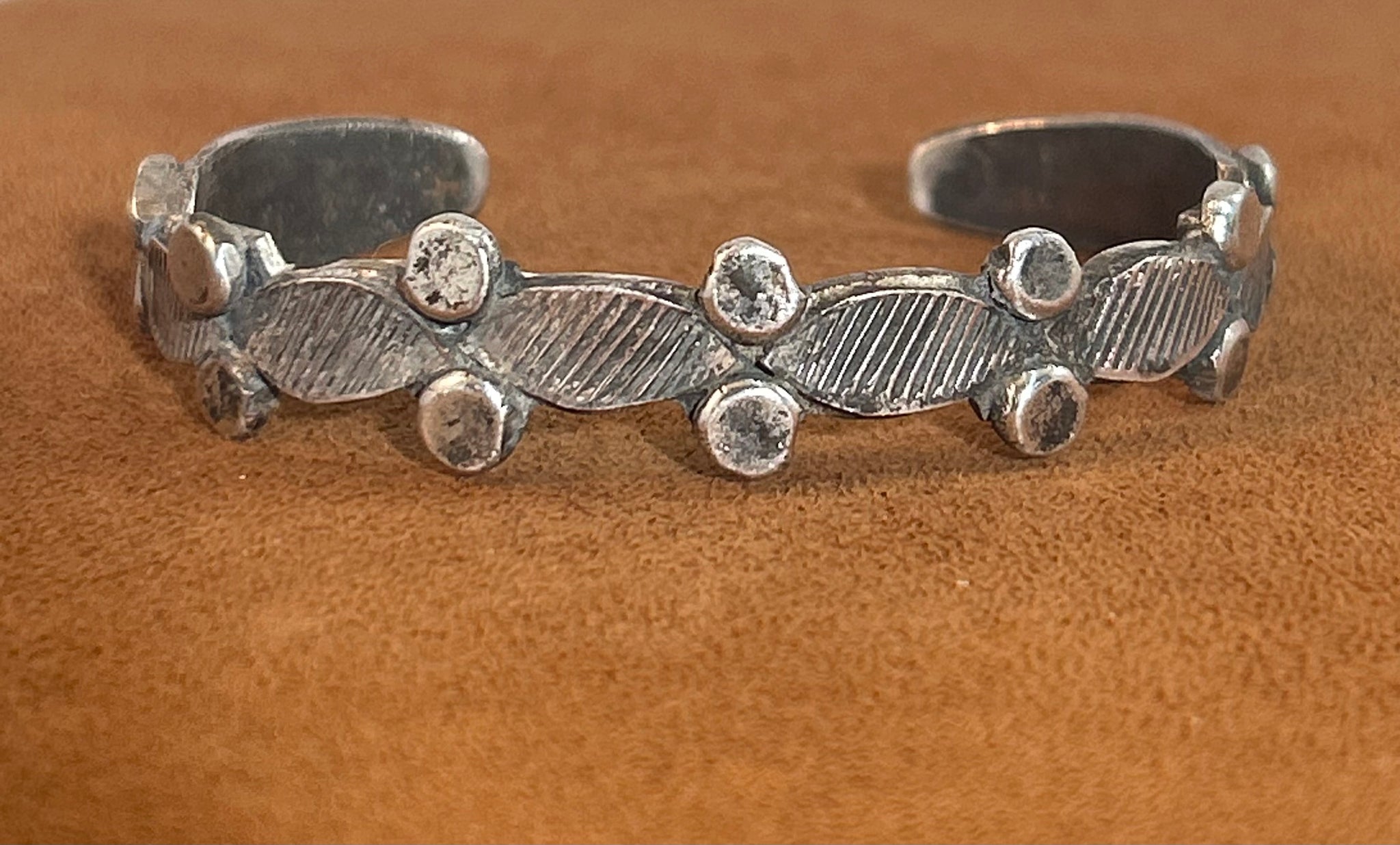 Oval Point patina Cuff by Jock Favour