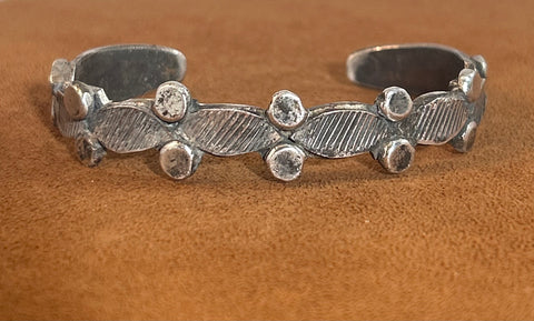 Oval Point patina Cuff by Jock Favour