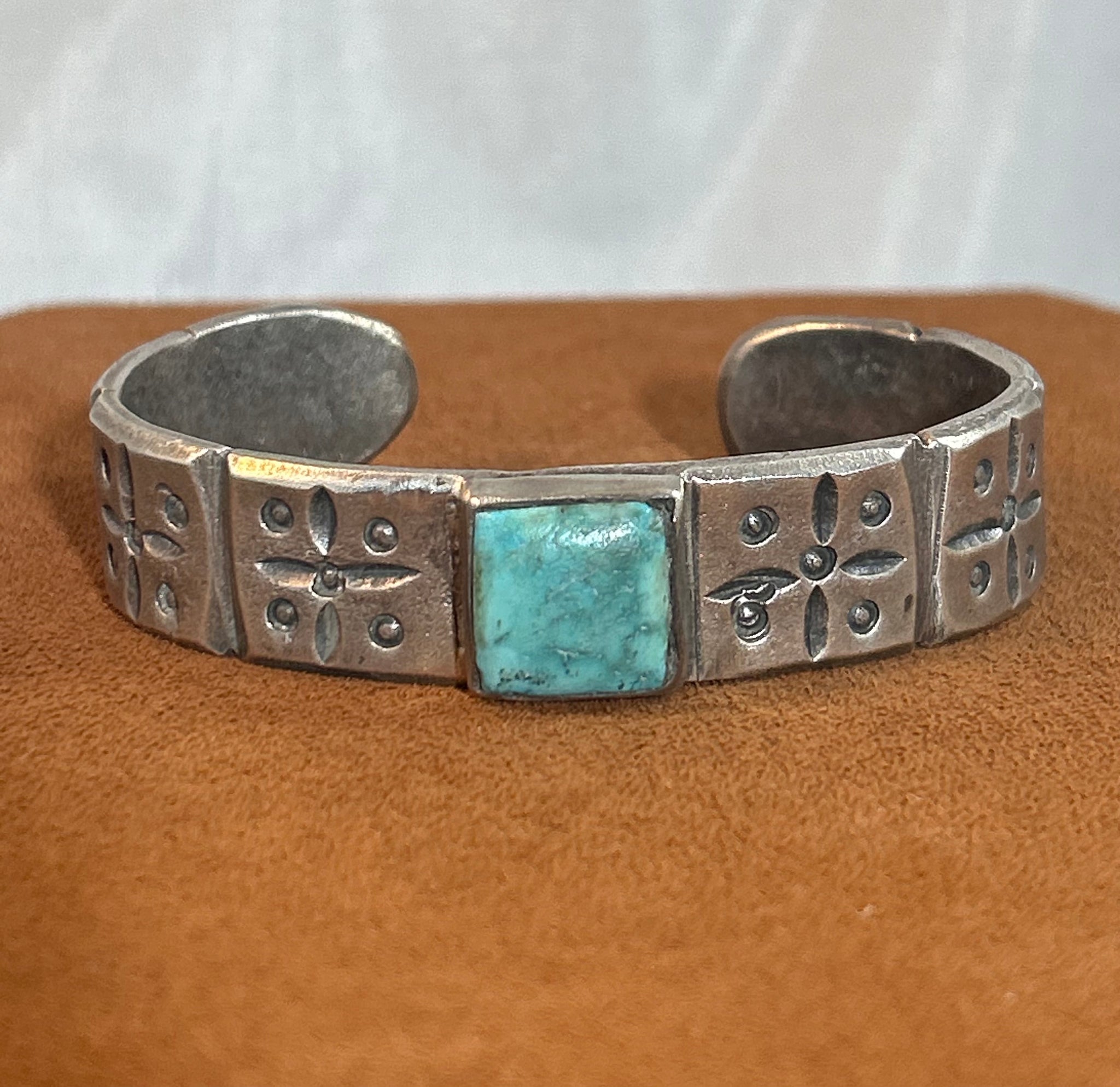 Stamped Square Cuff by Jock Favour