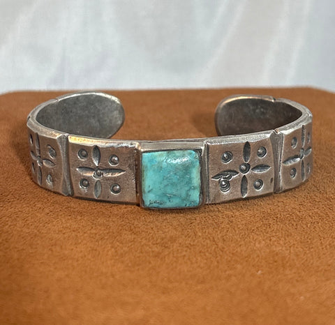Stamped Square Cuff by Jock Favour