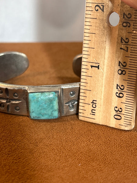 Stamped Square Cuff by Jock Favour