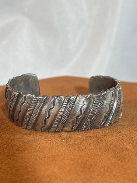 Ornate Stamped Cuff by Jock Favour