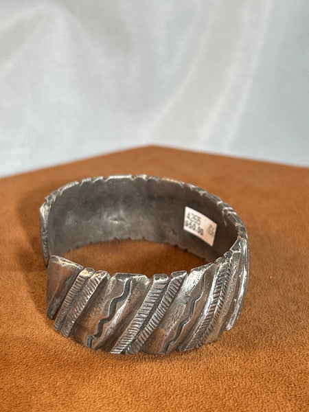 Ornate Stamped Cuff by Jock Favour