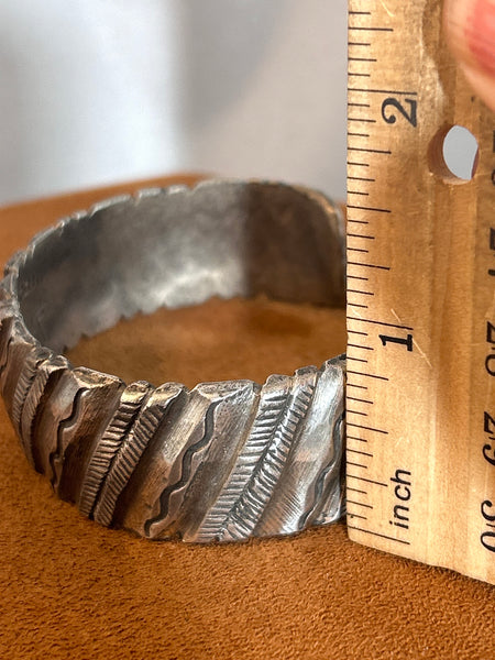 Ornate Stamped Cuff by Jock Favour