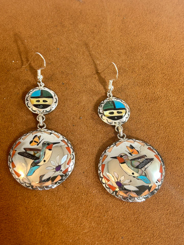 Humming Bird Earrings by Quintin Quam