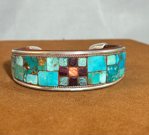 Mosaic Cross Cuff by Charlie Favour