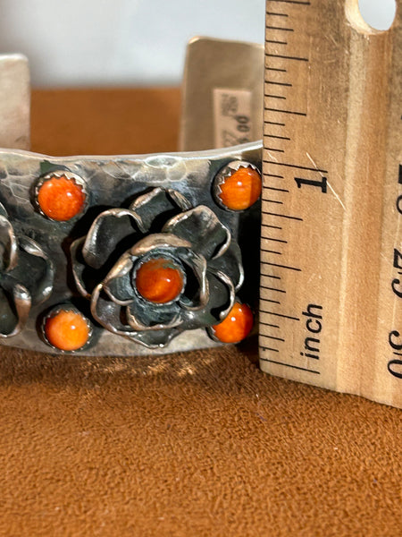 Orange Floral Field Cuff by Richard Schmidt