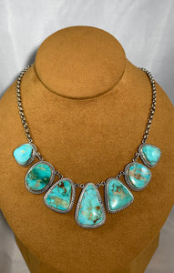 Seven Stone Royston Turquoise Necklace by Kevin Randall Studios