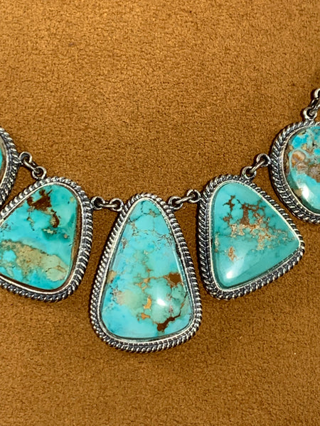 Seven Stone Royston Turquoise Necklace by Kevin Randall Studios