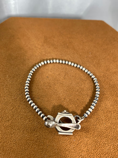 Teapot and Spoon Bracelet by Kevin Randall Studios