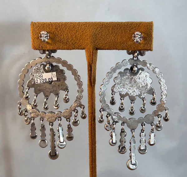 Chandelier Turquoise a Earrings by Emory Wentlng