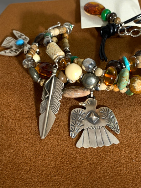 Thunderbird Charm Bracelet by Kim Yubeta