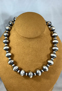 Alternating Navajo Bead Necklace by Veltenia Haley