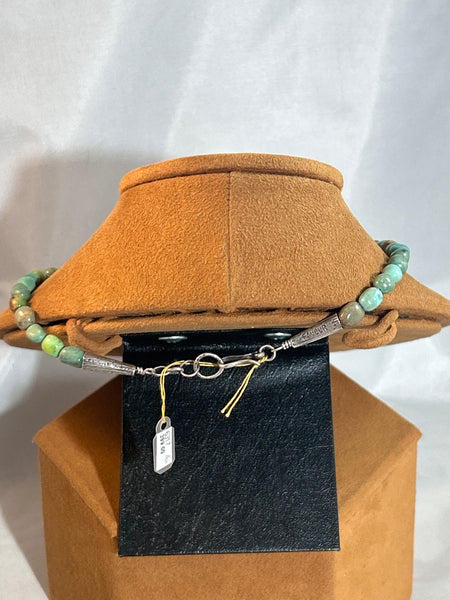 Green Turquoise Bead Necklace by Jennifer Favour