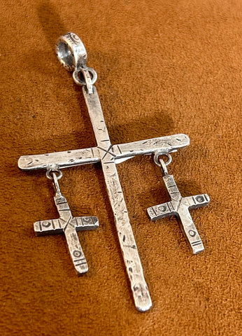 Triple Cross Pendant by Jennifer Favour