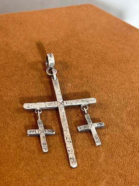 Triple Cross Pendant by Jennifer Favour